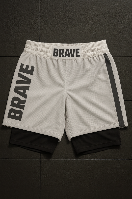 BRAVE Hybrid Pro Shorts WHITE