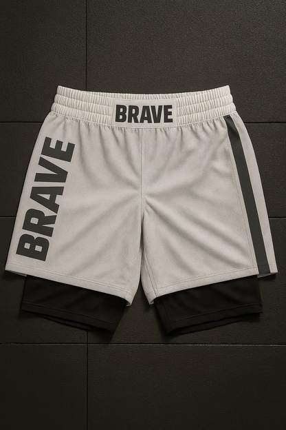 BRAVE Hybrid Pro Shorts WHITE