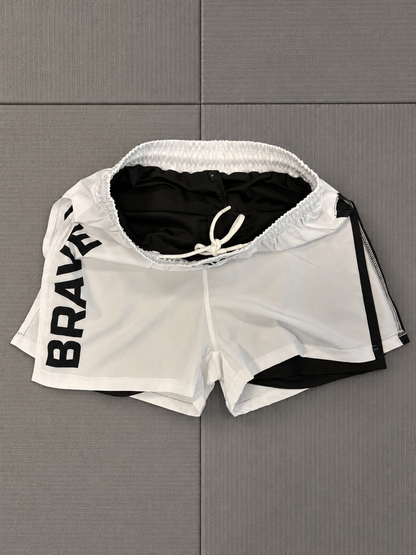 BRAVE Hybrid Pro Shorts WHITE