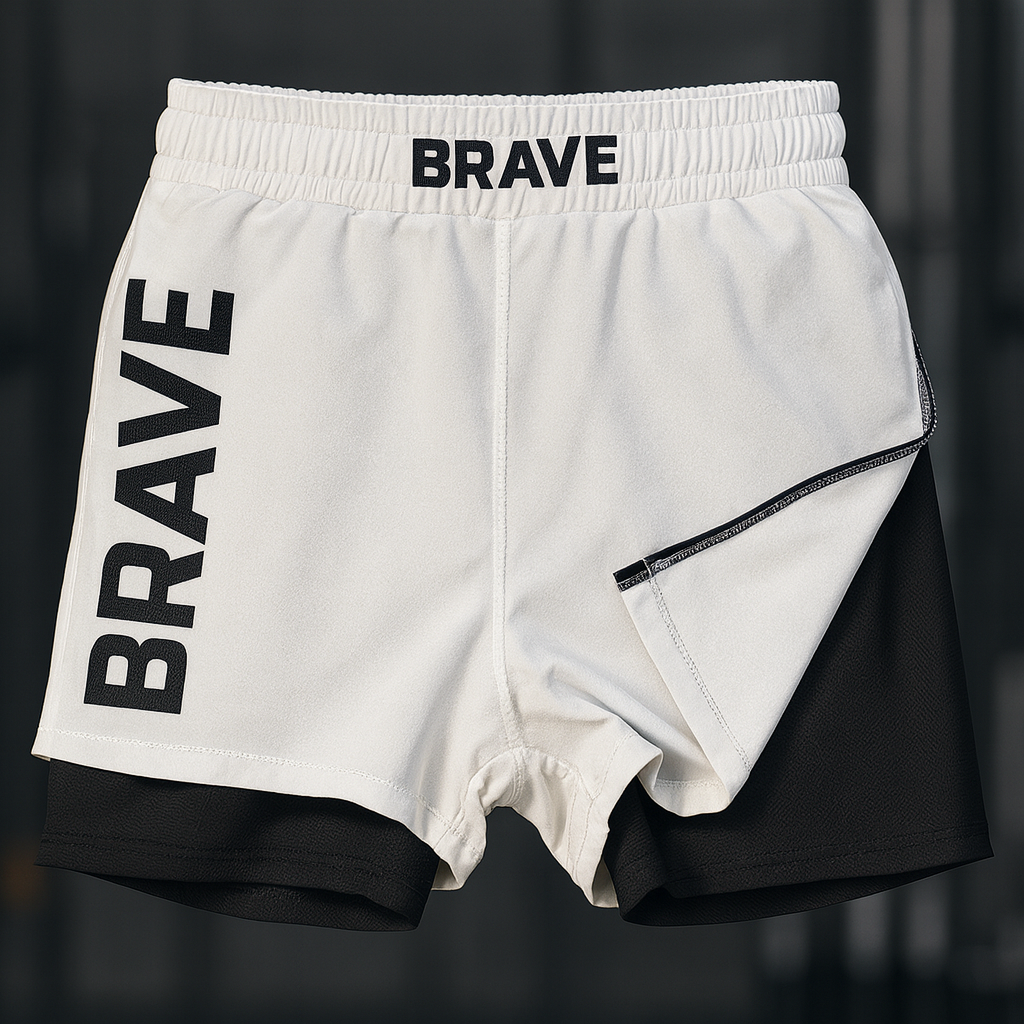 BRAVE Hybrid Pro Shorts WHITE