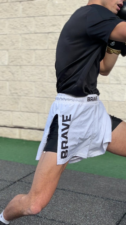 BRAVE Hybrid Pro Shorts WHITE